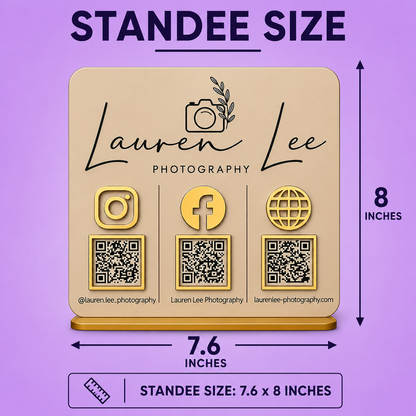 3QR Square Standee