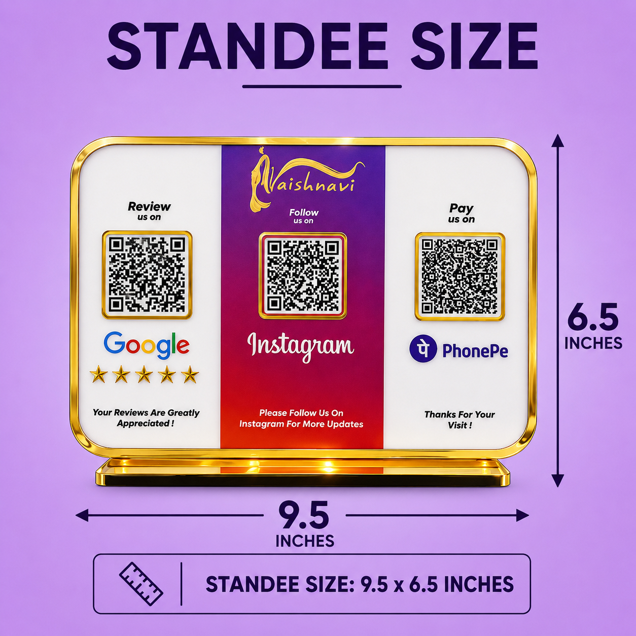 3QR Social Standee