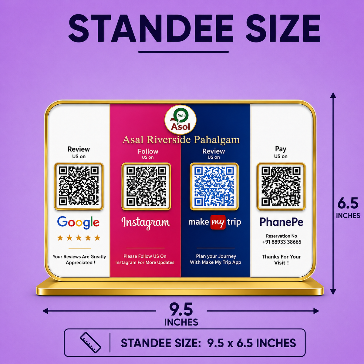 4QR Multiconnect Basic Standee