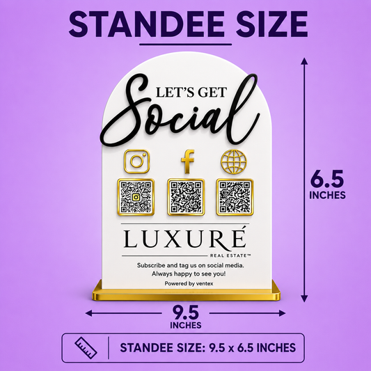 3QR Rounded Arch Standee