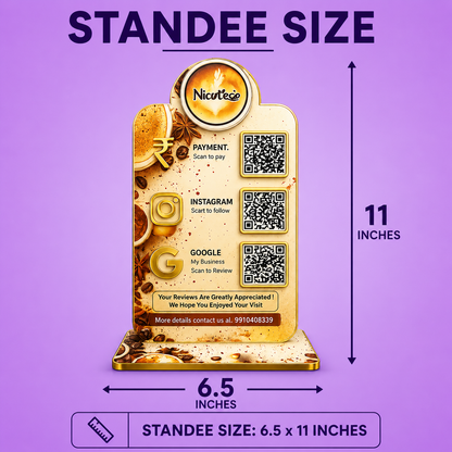3QR Crest Standee