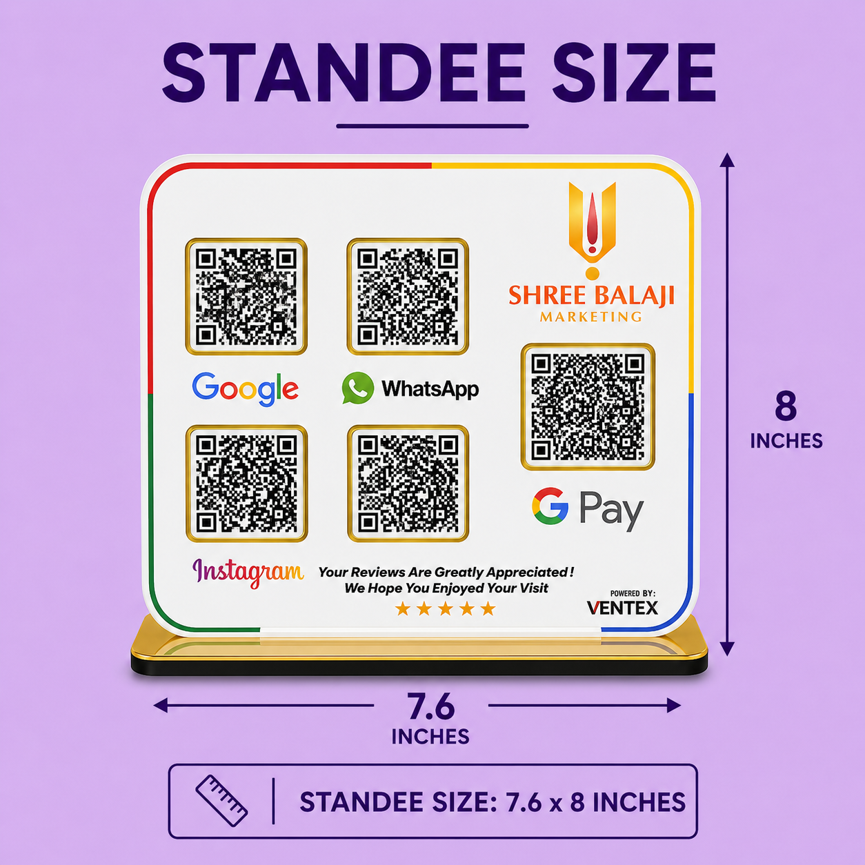 5QR Business Hub Standee