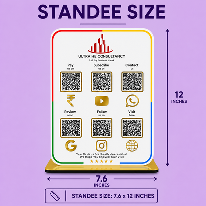 6QR Business Hub Standee