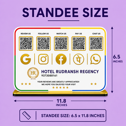 5QR Landscape Standee