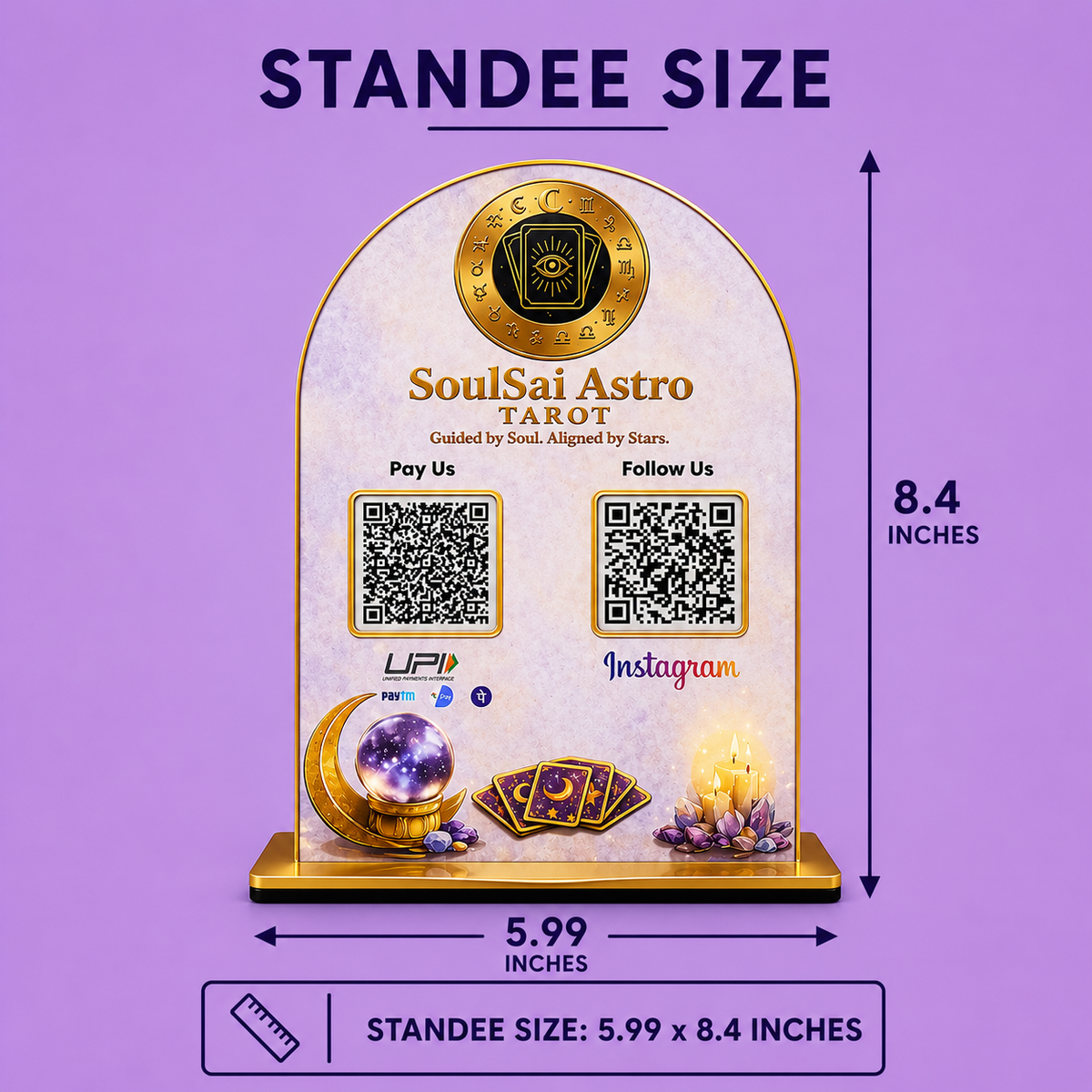 2QR Circular Standee