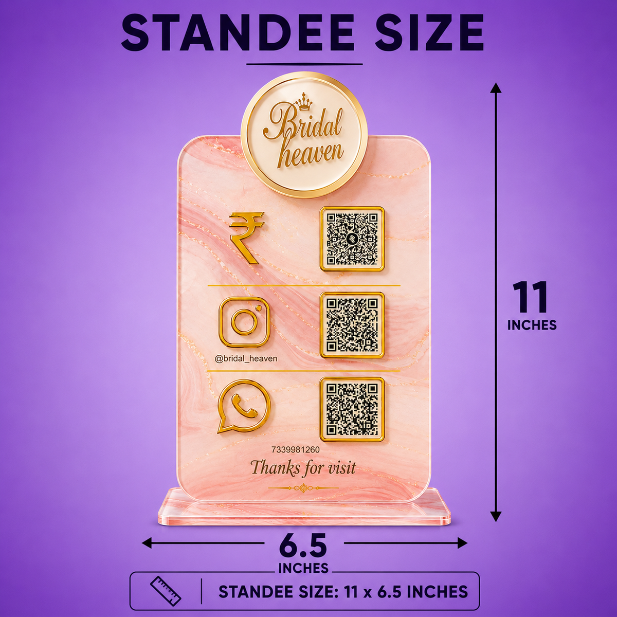 3QR Premium Standee