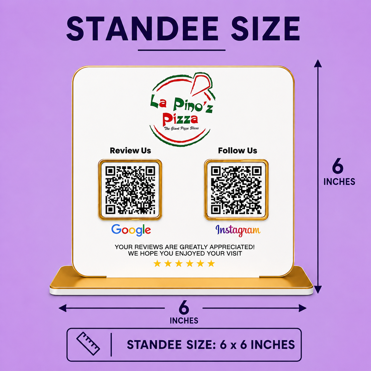2QR Mini Standee