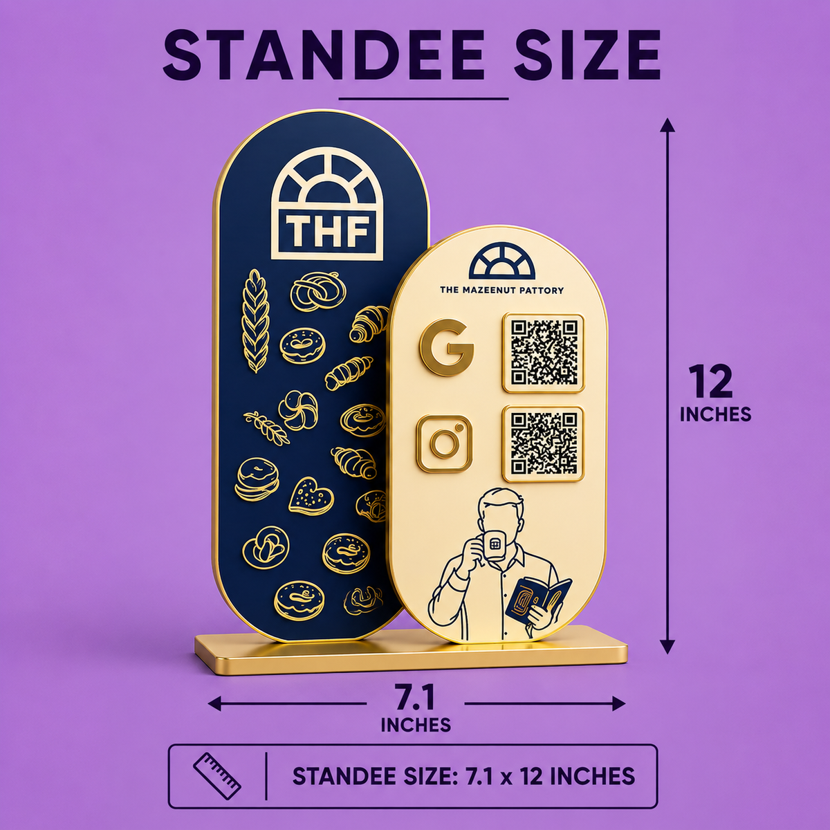 2QR Oval Standee -THF Edition