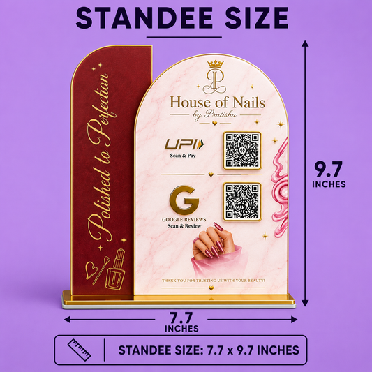 2QR Blossom Standee - House of Nails Edition