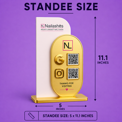 2QR Duo Standee - Nailashes Edition