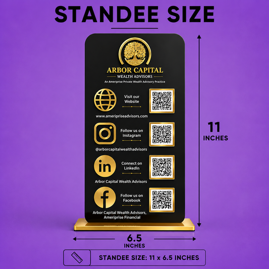 4QR Vertical Standee