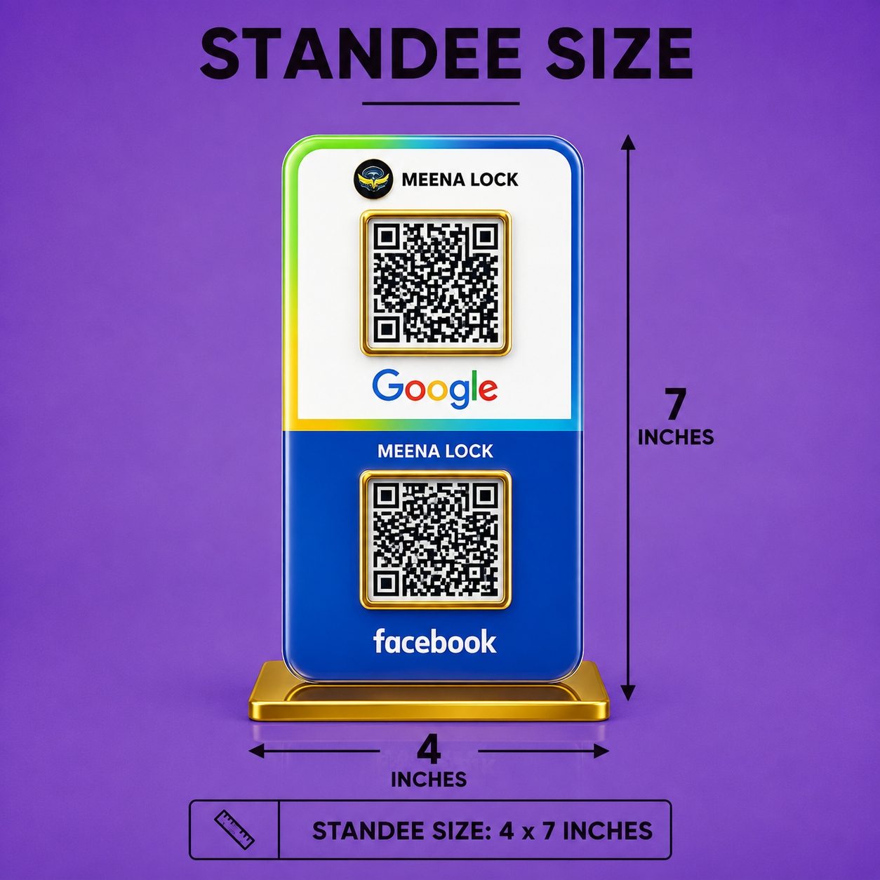 2QR Social Media Standee
