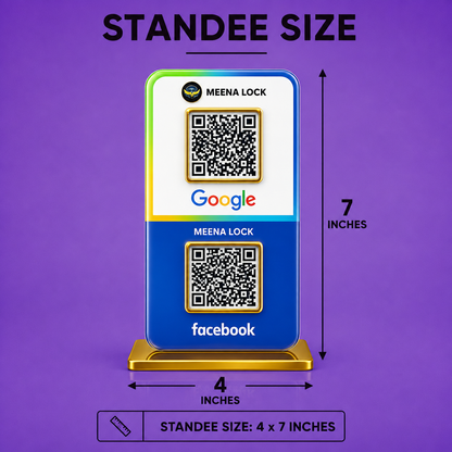 2QR Social Media Standee