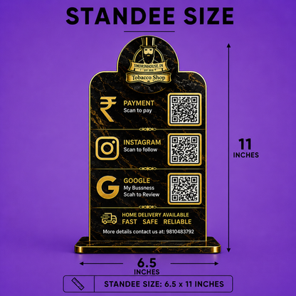 3QR Midnight Luxe Tobacco Standee  Edition