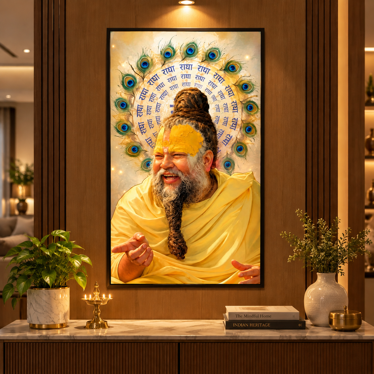 Premanand Maharaj Ji- Premium Acrylic Art
