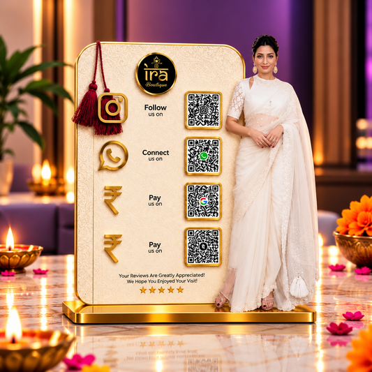 4QR Custom Standee - Saree Shop