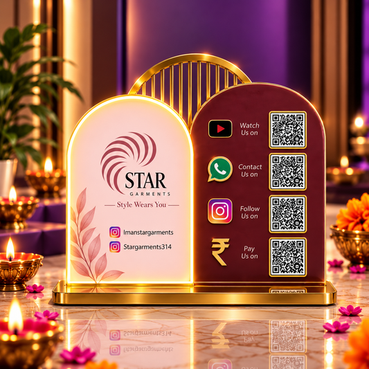 4QR Neon Light Standee