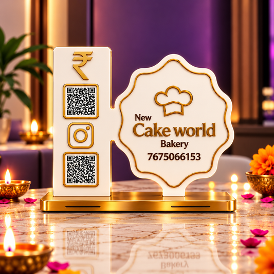 2QR Custom Standee - Bakery Shop