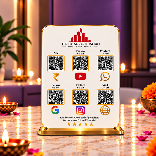 6QR Business Hub Standee