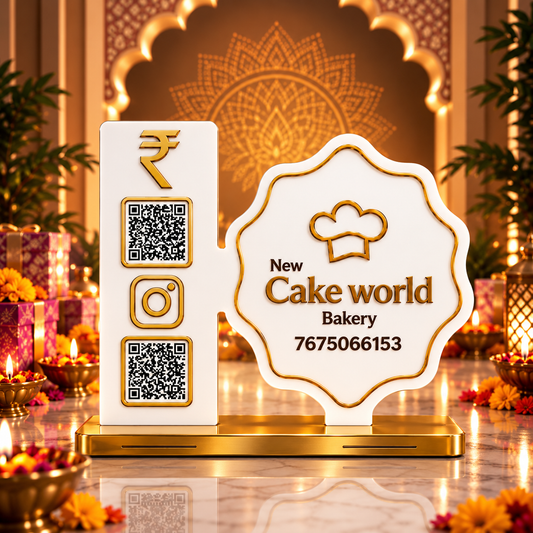 2QR Custom Standee - Bakery Shop