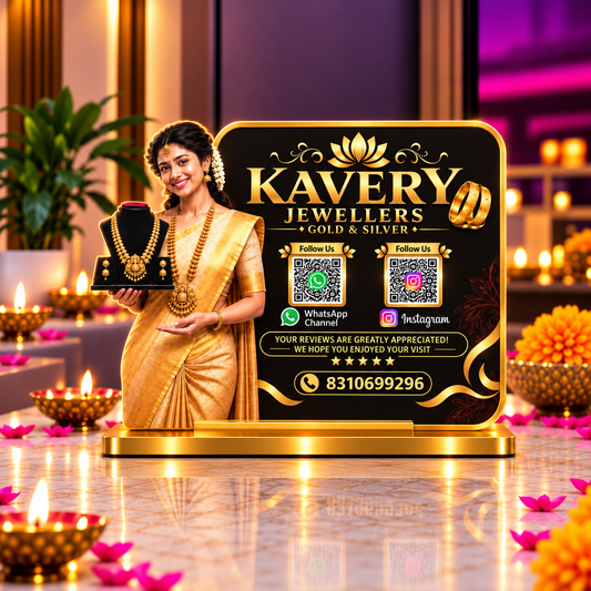 2QR Custom Standee - Jeweller Edition