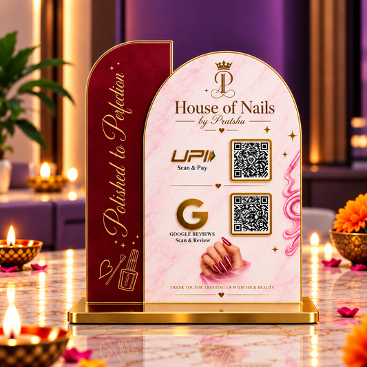 2QR Blossom Standee - House of Nails Edition