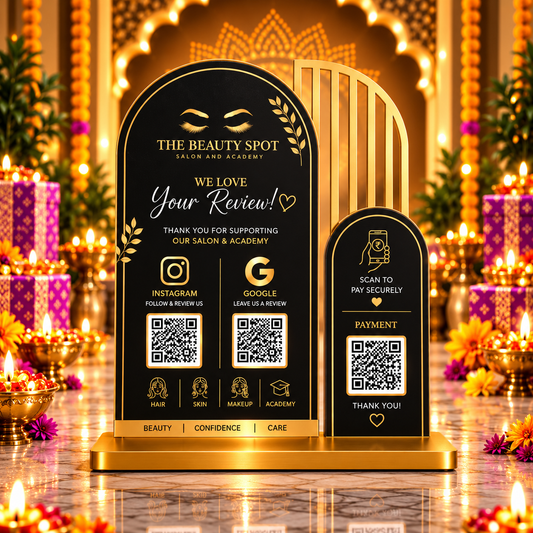 3QR Custom Standee - Makeup Studio edition