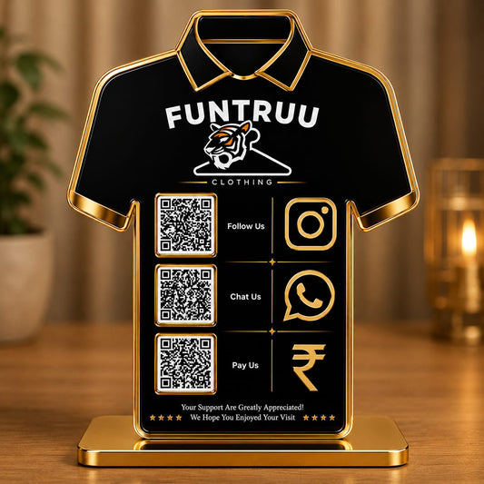 3QR Custom Standee - Clothing edition
