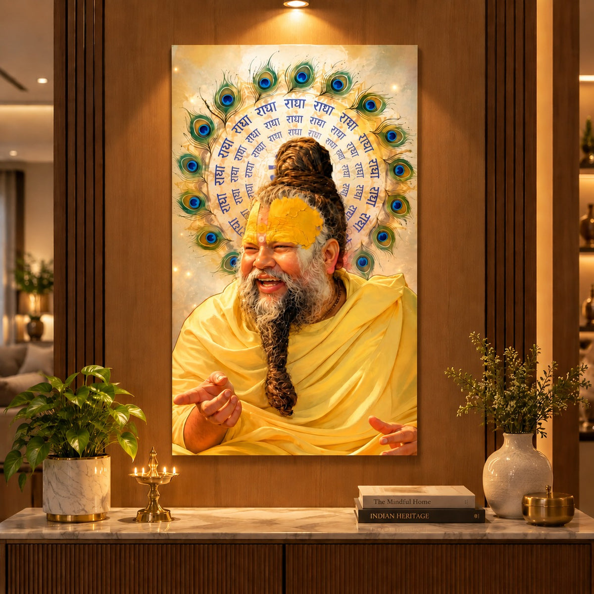 Premanand Maharaj Ji- Premium Acrylic Art