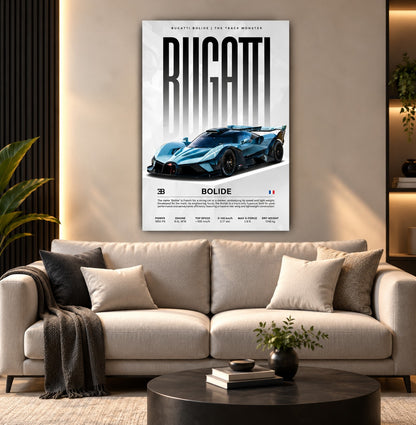 Luxury Car Wall Frame | Premium Acrylic Luxury Wall Frame for Living Room, Bedroom