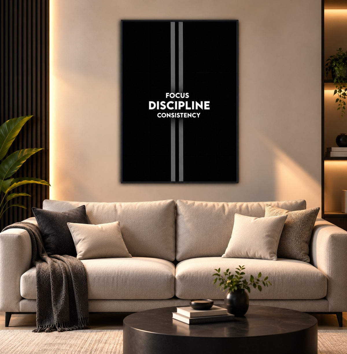 Discipline Motivational Wall Art