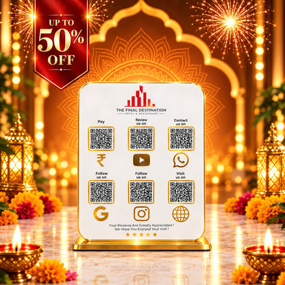 6QR Business Hub Standee