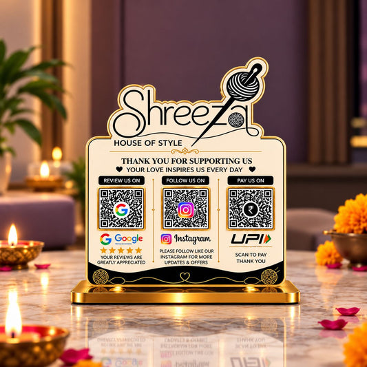 3QR Custom Standee - Clothing Edition
