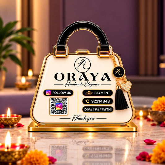 1QR Custom Standee - Handbag Edition