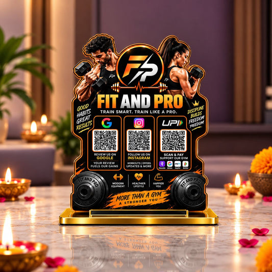 3QR Custom Standee - Gym Edition