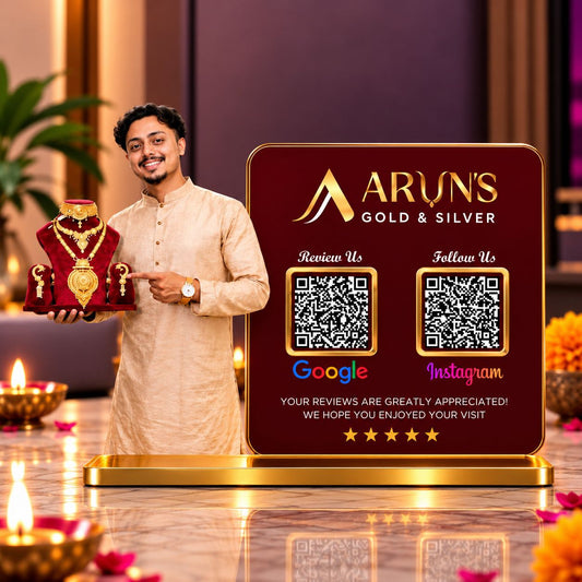 2QR Custom Standee For Jeweller