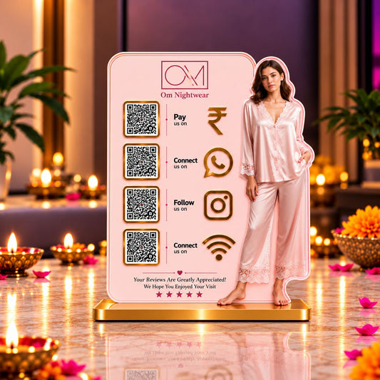 3QR Custom Standee - Clothing edition