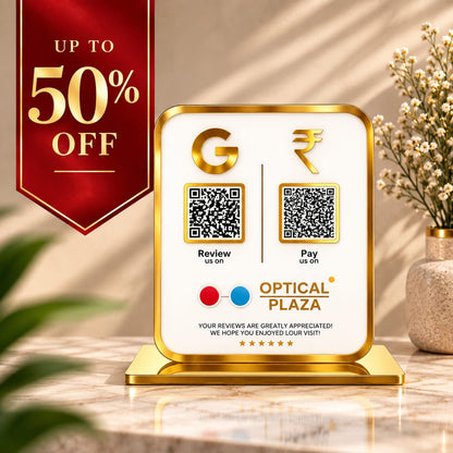 2QR Golden Border Standee