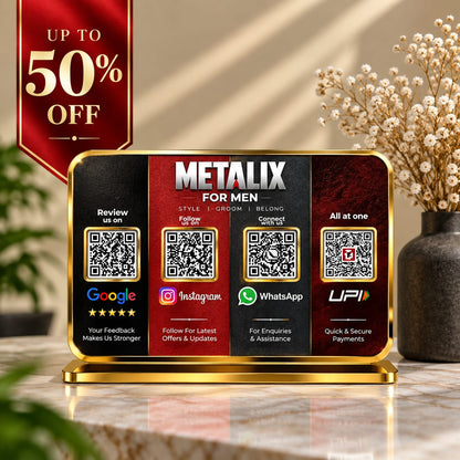 4QR Multiconnect Textured Standee
