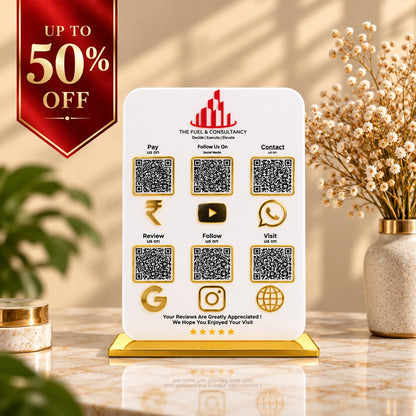 6QR Business Hub Standee