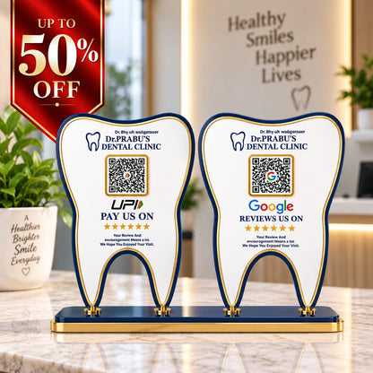 2QR Tooth Shape Standee