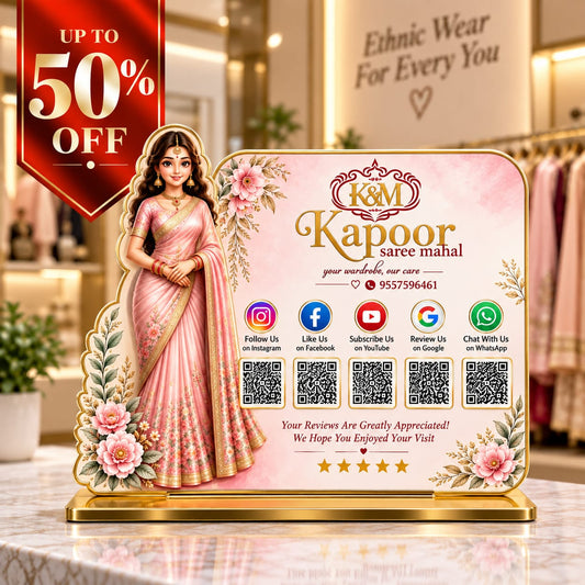 5QR Custom Standee - Clothing Edition