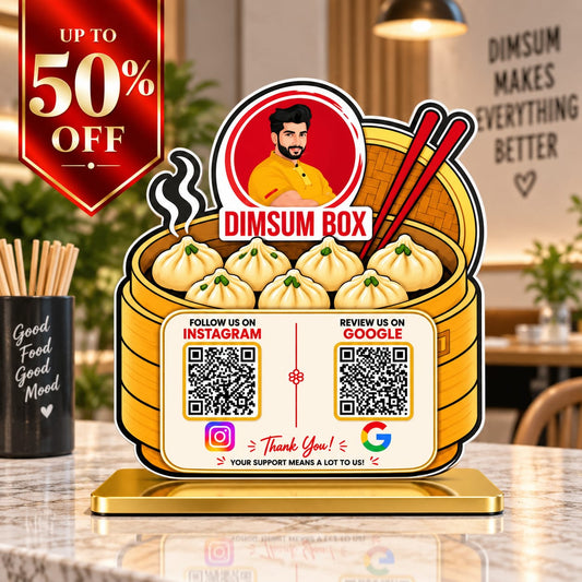 2QR Custom Standee - Cafe Edition