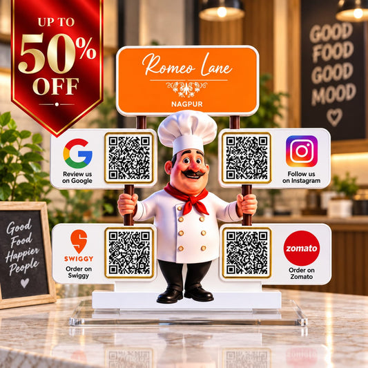 4QR Custom Standee - Chef