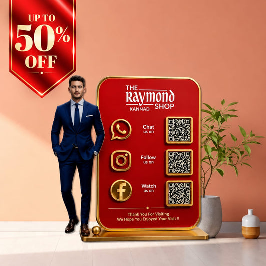 3QR Custom Standee For Clothing Brand