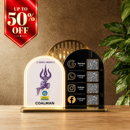 QR Dual Neon Light Standee