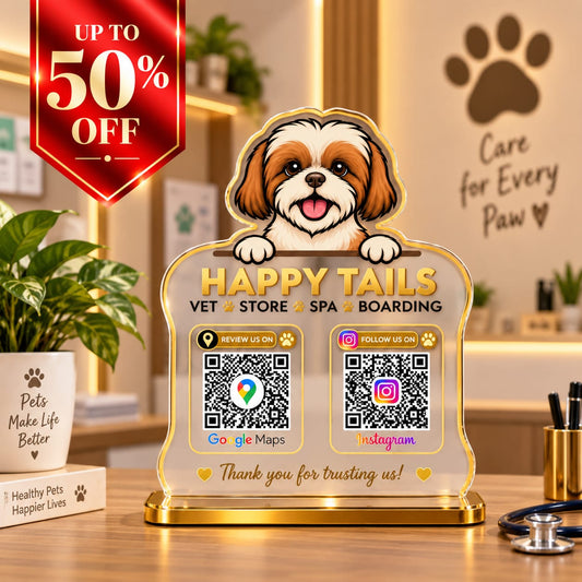 2QR Custom Standee- Pet Clinic Edition