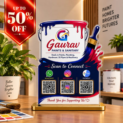 3QR Custom Standee - Paint Shop edition