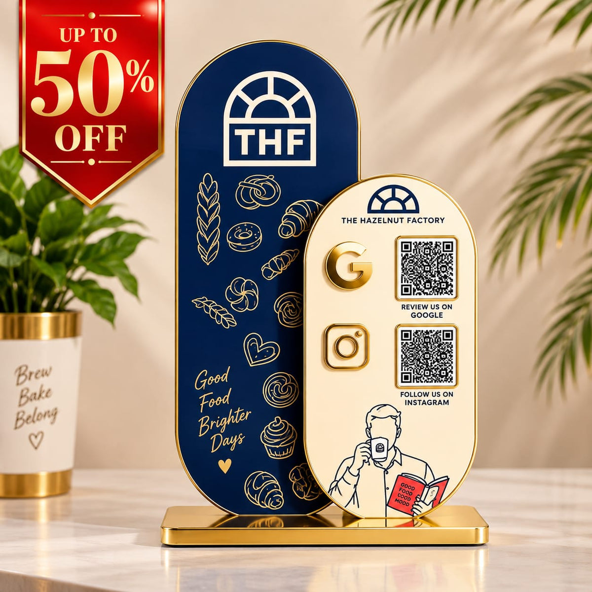 2QR Oval Standee -THF Edition
