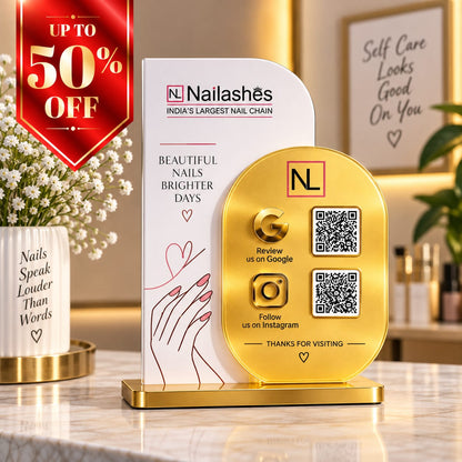 2QR Duo Standee - Nailashes Edition
